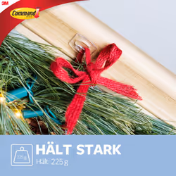 Command Clear Mini Hooks with Clear Strips, Multi Pack of 30 Hooks + 32 Adhesive Strips - Indoor Use - Suitable for Hanging Items up to 225g - Damage