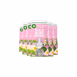 Airwick Air Freshener Plug In Diffuser Refill| Room Air Freshener|Fragrance : Wild Rose and Patchouli| Contains : 6 Refills| ...