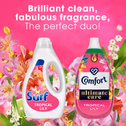 Surf Tropical Lily Laundry Washing Liquid 220 washes with a joy-infused fragrance with natural essential oils lasting up to 12 hours in wear Detergent