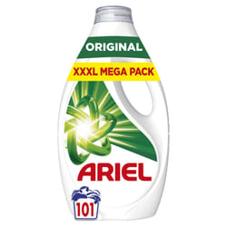 Ariel Washing Liquid Laundry Detergent, 101 Washes, Original, Stain & Odour Removal In 1 Wash, Brrrilliant Even In Cold & Short