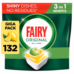 Fairy Original Dishwasher Tablets 132ct Lemon