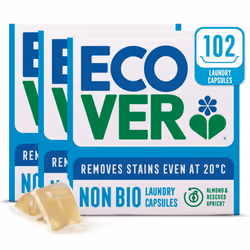 Ecover Non-Bio Washing Capsules - Laundry Capsules/Tablets - Laundry Detergent with Clean and Fresh Almond & Rescued Apricot ...