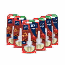 Glade Plug in Air Freshener Refill, Electric Scented Oil Room Air Freshener, Warm Apple Pie, Pack of 6 (6 x 20ml)