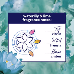 Comfort Creations Waterlily & Lime Fabric Conditioner with Stay Fresh technology for 100 days of freshness + fragrance* 6x 1.44 L (288 washes)