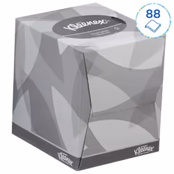 Kleenex facial tissue Box 8834 - soft, strong and absorbent - 12 x 88 (1056 facial tissues) white, 2-ply, fragrance-free