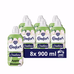 Comfort Creations Apple Blossom Fabric Conditioner with Stay Fresh technology for 100 days of freshness + fragrance* 8x 900 m ...