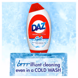 Daz Gel Laundry Detergent, 100 Washes, Stain Removal For Clothes, Washing Liquid For Whites & Colours, Brilliant Cleaning Even In Cold Washes (875ML X