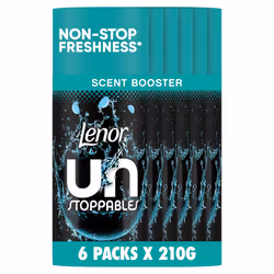 Lenor Unstoppables Fresh, 6 Packs x 210g - Scent Booster for Freshness From Wash to Wash