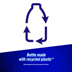 Domestos Power Foam Floral Burst Toilet & Bathroom Cleaner Spray sprays upside down & eliminates 99.99% of germs* for cleaning inside the toilet &