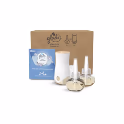 Glade Plug in Air Freshener Holder and Refill, Electric Scented Oil Room Air Freshener, Clean Linen, 1 Holder and 3 Refills ( ...