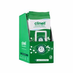 Clinell Universal Cleaning and Disinfecting Wipes for Home - Pack of 4 - 70 XL Wipes per Pack (280 Wipes) - with Moisture Loc ...