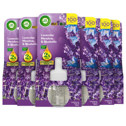 Air Wick |Purple Lavender Meadow |Plug In Electrical Air Freshener Refills| 19ml |Pack of 6 |Lasts up to 600 days