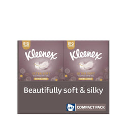 Kleenex Ultra Soft Extra large Tissue in 16 Compact Boxes - Our Softest Tissue - Supremely Soft And Silky Tissues Designed With Luxury In Mind