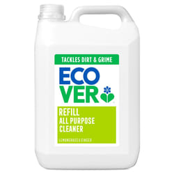 Ecover All Purpose Cleaner Refill, Tackles Dirt & Grime, For Hard Surfaces, Lemongrass & Ginger Scent, Pack of 1, 1 x 5L