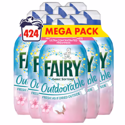 Fairy Outdoorable Fabric Conditioner, Cherry Blossom and Nordic Cotton, 424 Washes (8x53), Ultra Concentrated Formula For Sen ...