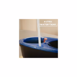Vileda RinseClean Spin Mop System, Separates clean and dirty water, Effortless wringing, Microfibre mop and bucket set