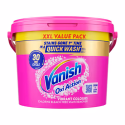 Vanish OxiAction Fabric Stain Remover Powder, 2kg Bucket, Pack 1