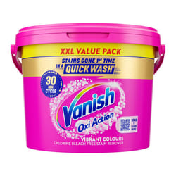 Vanish OxiAction Fabric Stain Remover Powder, 2kg Bucket, Pack 1