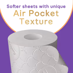 Andrex Ultimate Quilts Toilet Tissue 24 Rolls, Air Pocket Technology for Soft, Thick Sheets - 4 Quilted Toilet Rolls x 6 Packs, FSC Certified
