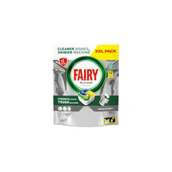 Fairy Platinum Plus All-In-1 Dishwasher Tablets, Bulk Pack- 74 Pods, Lemon, With Greasy Filter & Rinse Aid Action