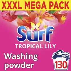 Surf Tropical Lily Washing Powder joy-infused fragrance with natural essential oil lasting up to 12 hours in wear for brillia ...