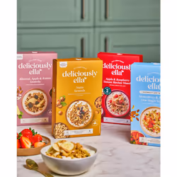 Deliciously Ella Nutty Granola (6 x 380g Boxes) - Granola & Muesli, Gluten-Free, Vegan Friendly, Healthy Breakfast