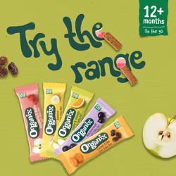 Organix Strawberry and Apple Organic Soft Oaty Snack Bars Multipack, No Added Sugar, 6 x 23 g Bars Per Box (6 Boxes Total)