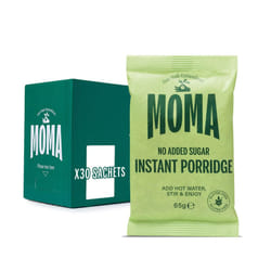 MOMA Porridge Sachets PLAIN (No Added Sugar) - Box of 30 x 65g - Breakfast Jumbo Oat - Gluten Free, High in Fibre, Source of Protein, Rich in Vitamin