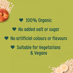 Organix Banana, Peach & Apple Organic Muesli, 10+ Months, 200 g Box (Pack of 4)
