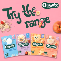 Organix Banana, Peach & Apple Organic Muesli, 10+ Months, 200 g Box (Pack of 4)