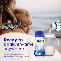 Aptamil Advanced 2 Follow On Baby Milk Ready to Use Liquid Formula, 6-12 Months, 200 ml (Pack of 12)