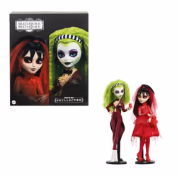 Monster High Skullector Beetlejuice Beetlejuice Doll 2-Pack, Collectible Betelgeuse and Lydia Deetz Set with Accessories and ...