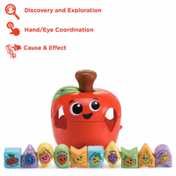 VTech Sorting Fun Apple, Shape Sorter, Educational Learning Toy, Birthday Gift for Kids aged 1, 2, 3 years