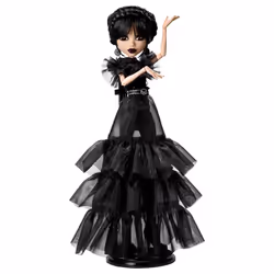 Monster High Wednesday Doll, Rave?N Wednesday Collectible in Black Gothic Gown inspired by Dance Scene, Premium Accessories a ...