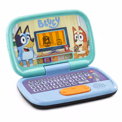 VTech Bluey Game Time Laptop, Interactive Learning Laptop with Pre-School Content, Official Bluey Character Toy for Kids, Let ...
