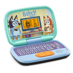 VTech Bluey Game Time Laptop, Interactive Learning Laptop with Pre-School Content, Official Bluey Character Toy for Kids, Letters, Numbers, Music,