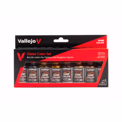Vallejo Game Metallic Color Set, 17 ml (Pack of 8)
