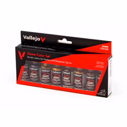 Vallejo Game Metallic Color Set, 17 ml (Pack of 8)
