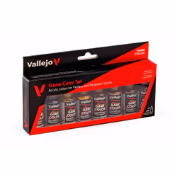 Vallejo Game Metallic Color Set, 17 ml (Pack of 8)