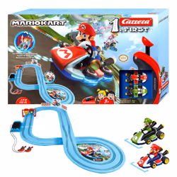 Carrera FIRST 20063028 Mario Kart - FIRST Slot Racing Track, For Children From 3 Years And Adults, 2.9 Metres, With Mario Kar ...