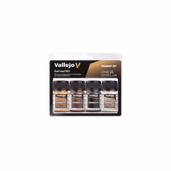 AV Vallejo Pigments Set - Dust & Dirt, 35 ml (Pack of 4)