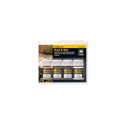 AV Vallejo Pigments Set - Dust & Dirt, 35 ml (Pack of 4)