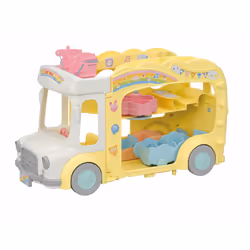 Sylvanian Families - 5744 Rainbow Fun Nursery Bus - Dollhouse Playsets