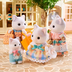 Sylvanian Families - 5738 Latte Cat Family - Dollhouse Playsets