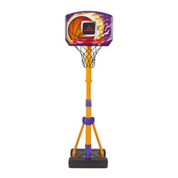 VTech Counting Hoops Basketball Stand, Adjustable Basketball Hoop & Stand with Electronic Backboard & LED Screen, 3 Games, Sound Effects & Light Show,