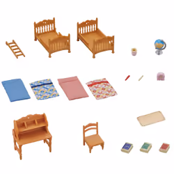 Sylvanian Families Children's Bedroom Set - dollhouse furniture 5338