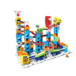 VTech Marble Rush Launch Pad, Construction Toys for Kids with 10 Marbles and 75 Building Pieces, Electronic Track Set for Boys & Girls, Colour-Coded