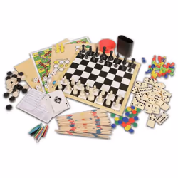 Ideal Classic Games Compendium: Over 100 classic family games Classic Board Games For 1+ Players Ages 4+, Assorted Colourslime Green