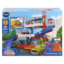 VTech Toot-Toot Drivers Fix & Fuel Garage, Car Tracks Kids With Lights And Sounds, Musical Toy, Suitable Boys & Girls 12 Months, 2, 3, 4 + Years,