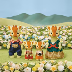 Sylvanian Families Highbranch Giraffe Family- dollhouse playset 5639